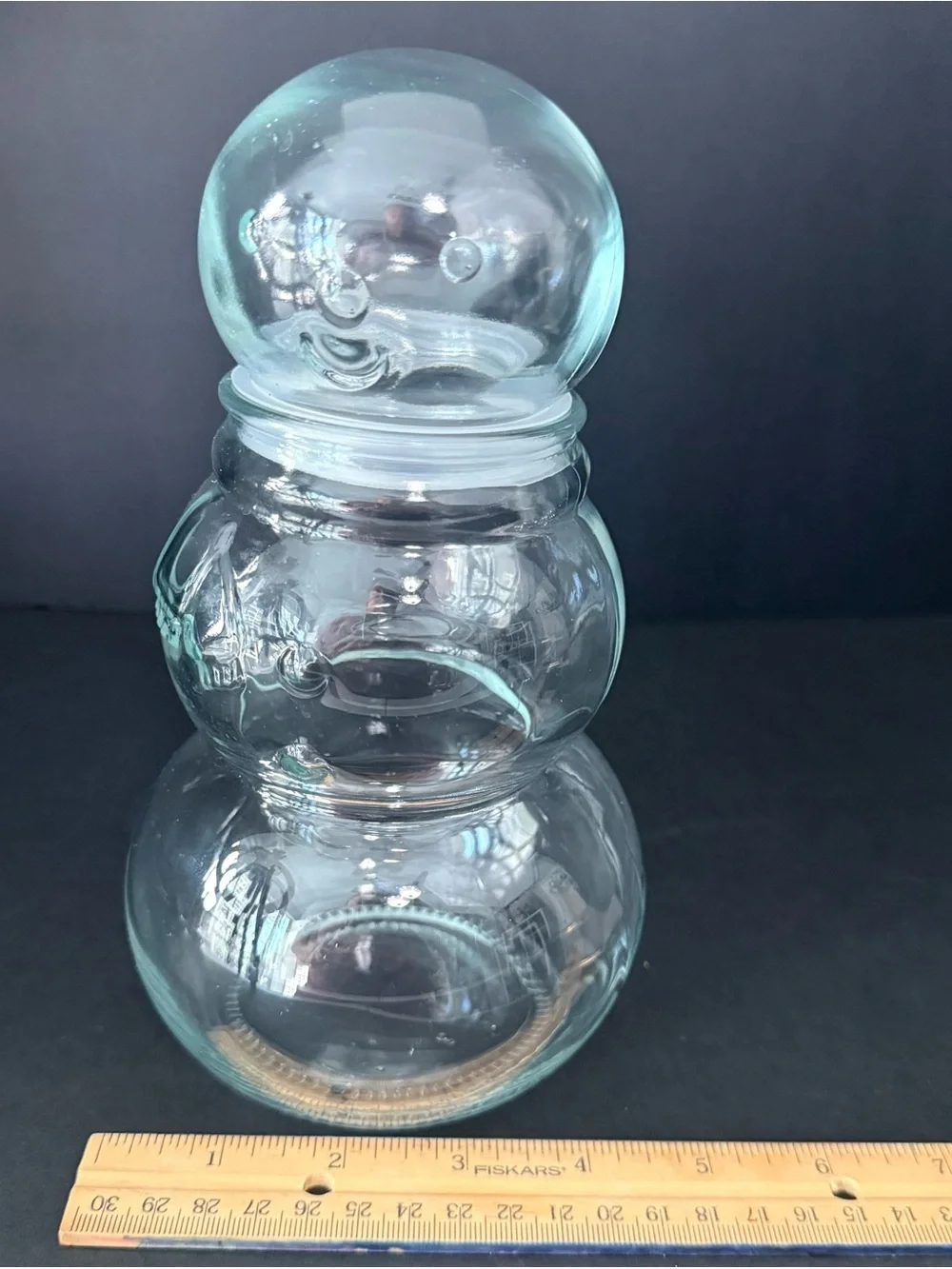 Target Bullseye Playground Christmas Snowman Jar Fillable Clear Glass Canister